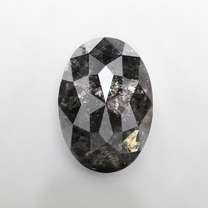 Salt & Pepper diamond | natural, oval cut *9x6.5mm, 1.79ct - Eden Garden Jewelry™