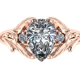 Payment plan: Wisteria bridal set with alexandrite and lab rubies (3 installments) - Eden Garden Jewelry™