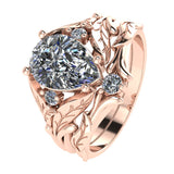 Payment plan: Wisteria bridal set with alexandrite and lab rubies (3 installments) - Eden Garden Jewelry™