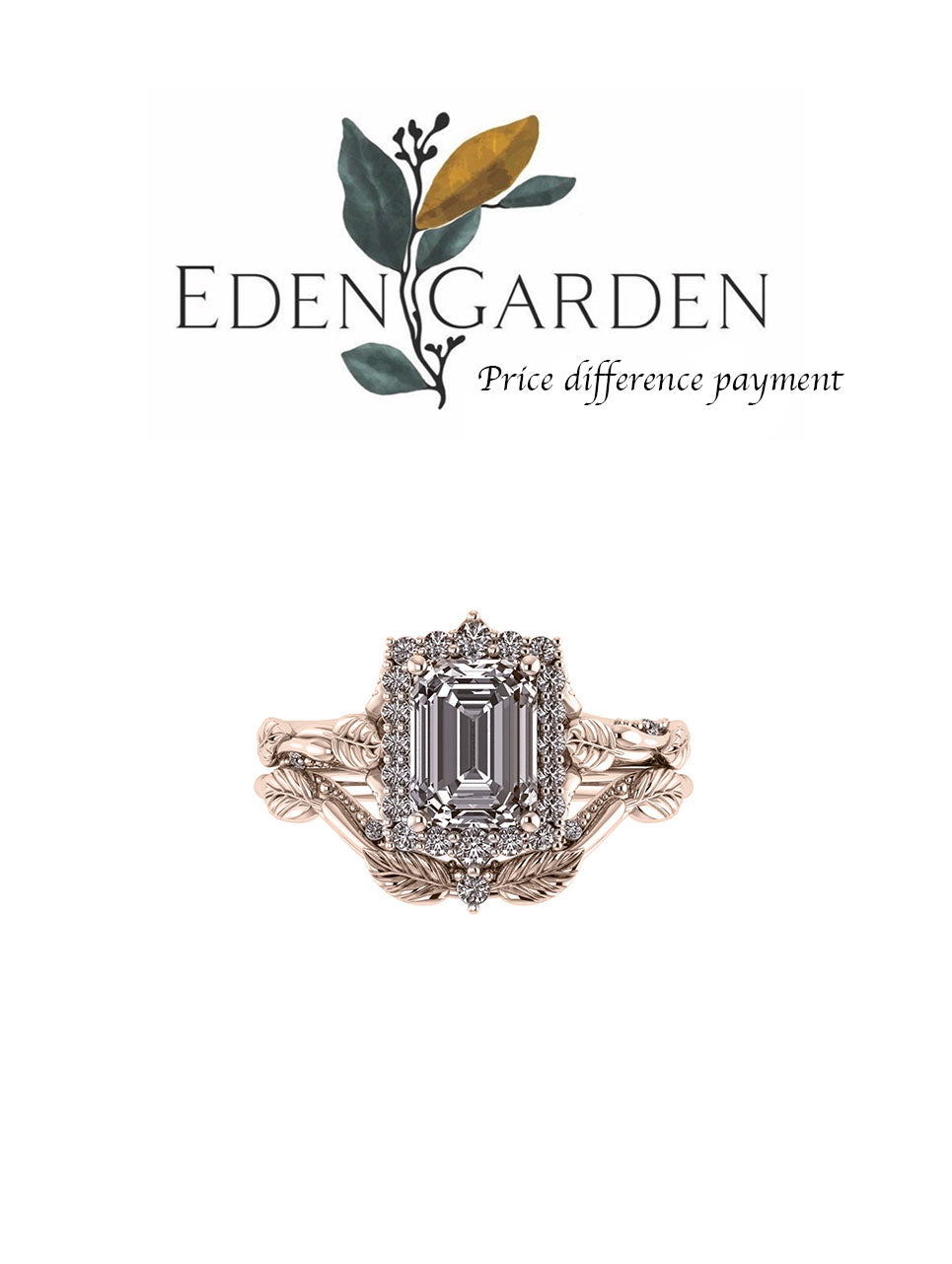 Order #2886- Price difference for Florentina | custom bridal ring setting - Eden Garden Jewelry™