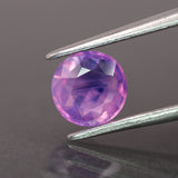 Opalescent sapphire | natural, pink color, round-cut, *6mm, *1ct - Eden Garden Jewelry™