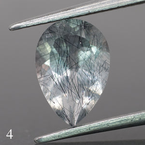 Rutile quartz | pear-cut, 10x7mm, *1.6ct - choose yours