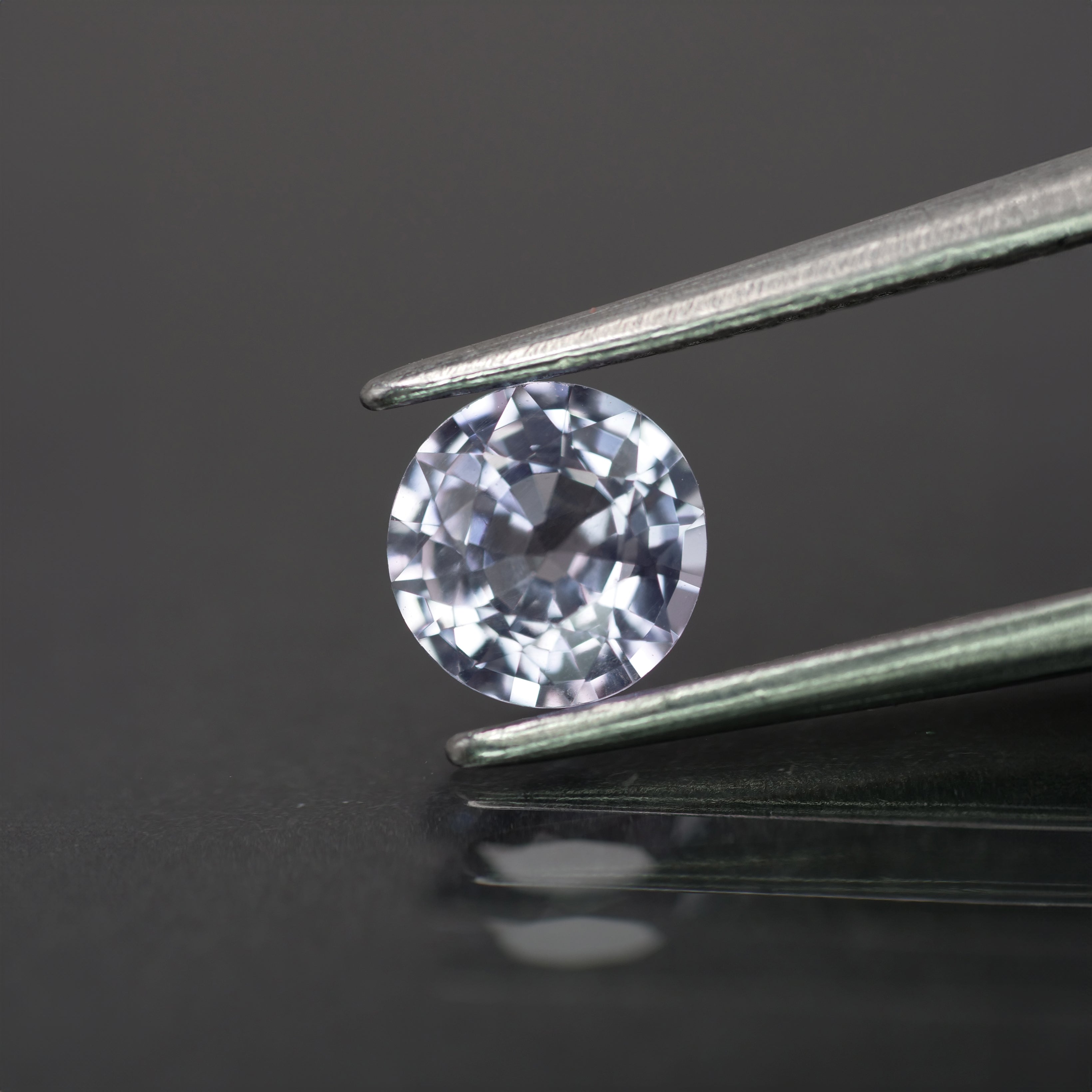 Sapphire | natural, light greyish  purple color, round-cut, *5.5mm, *0.7ct - Eden Garden Jewelry™