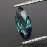 Sapphire | natural, blue color, marquise-cut, 9.5x4mm, 0.8ct, Australia - Eden Garden Jewelry™