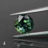 Sapphire | natural, teal color, round-cut, *6mm, *1.1ct - Eden Garden Jewelry™