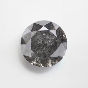 Salt & Pepper diamond | natural, round cut *7mm, 1.7ct - Eden Garden Jewelry™