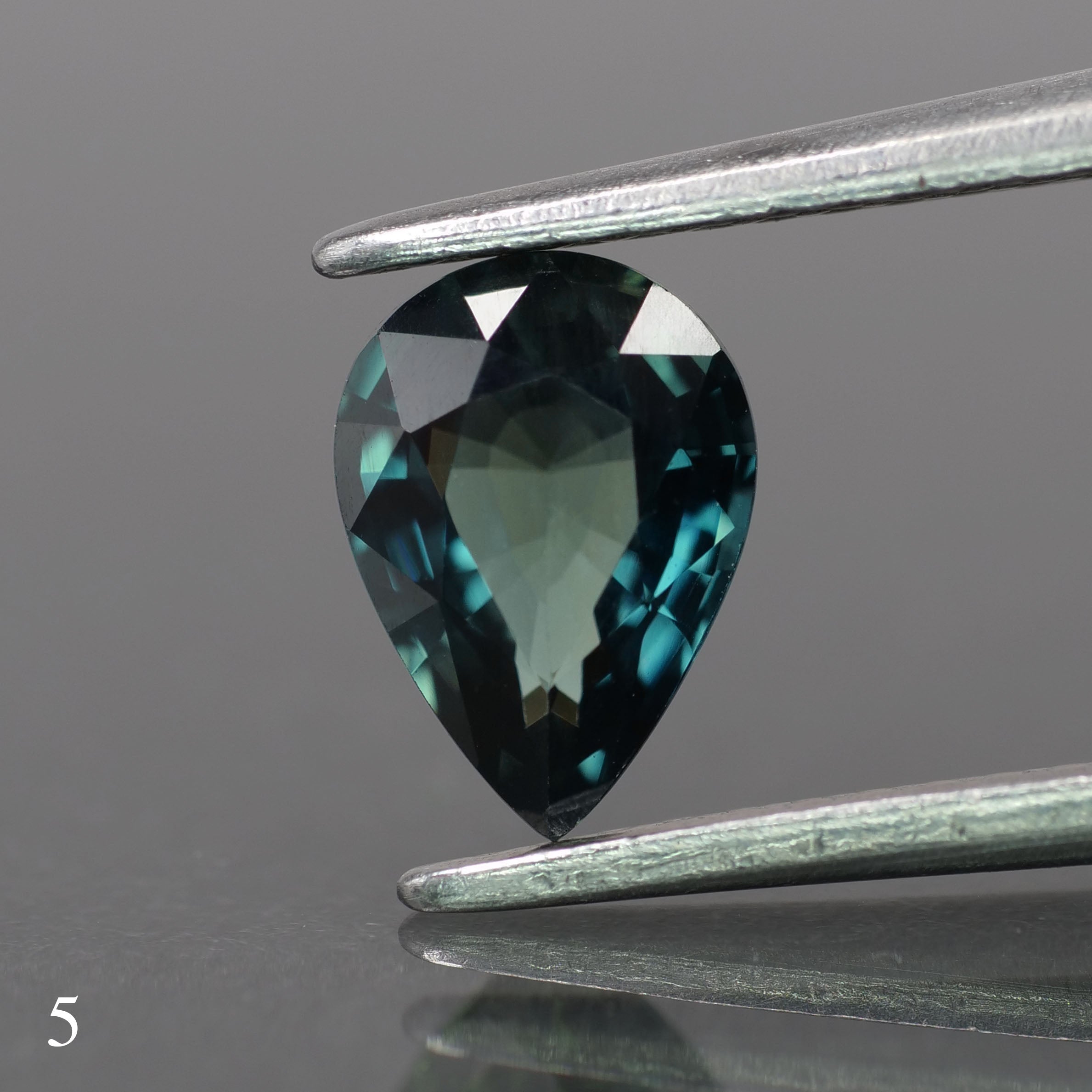 Sapphire | natural, teal color, pear-cut, *7x5mm, *1ct - choose yours - Eden Garden Jewelry™