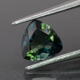 Sapphire | natural, teal color, trillion-cut, *6.7mm, *1.2ct - Eden Garden Jewelry™