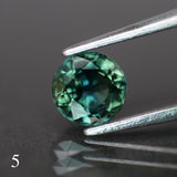 Sapphire | natural, teal color, round-cut, *6mm, *1.1ct - Eden Garden Jewelry™