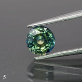 Sapphire | natural, teal color, round-cut, *5.5mm, *0.9ct - choose yours - Eden Garden Jewelry™