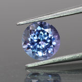Tanzanite | natural, bi-color: purple, blue, round-cut, 6.5mm, 1.1ct - Eden Garden Jewelry™