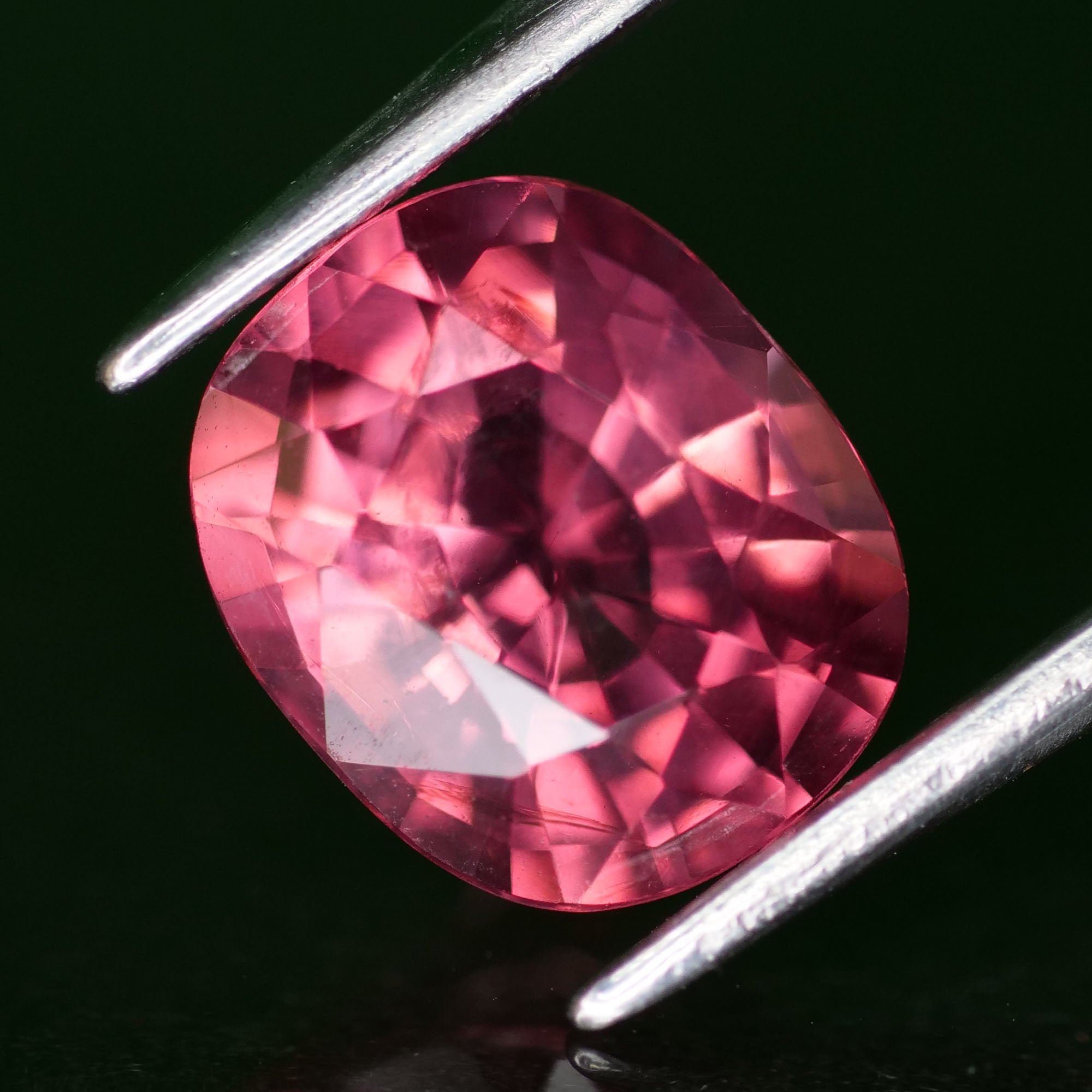 Pink Spinel | natural, paradise pink color, cushion cut *8.5x7 mm, *2ct - Eden Garden Jewelry™