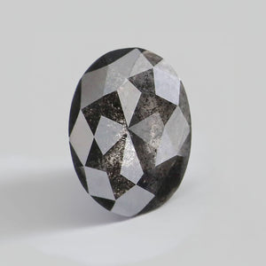 Salt & Pepper diamond | natural, oval cut *8.5x6mm, 1.51ct - Eden Garden Jewelry™