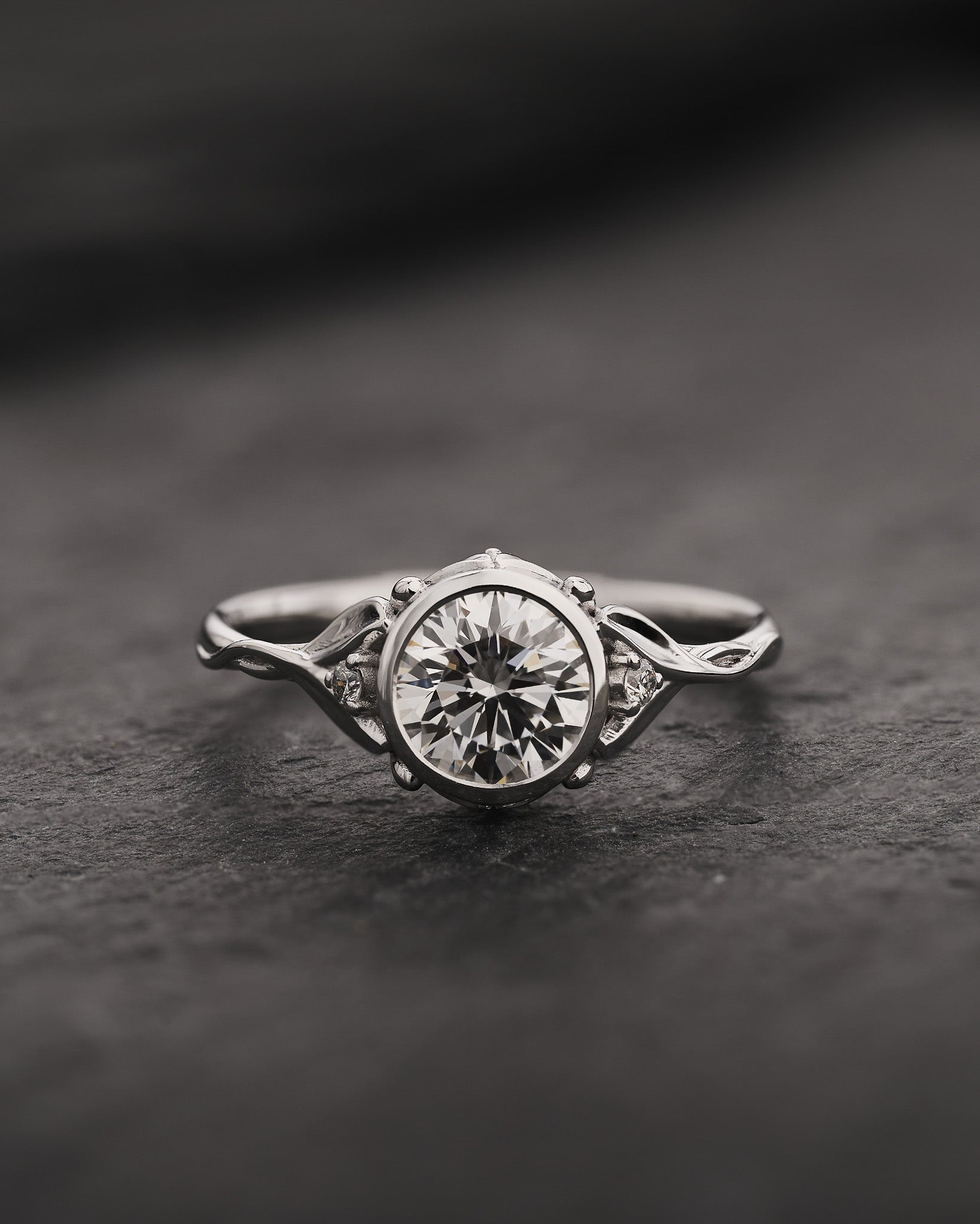 Lab grown diamond engagement ring, 1 carat diamond proposal ring / Roma - Eden Garden Jewelry™