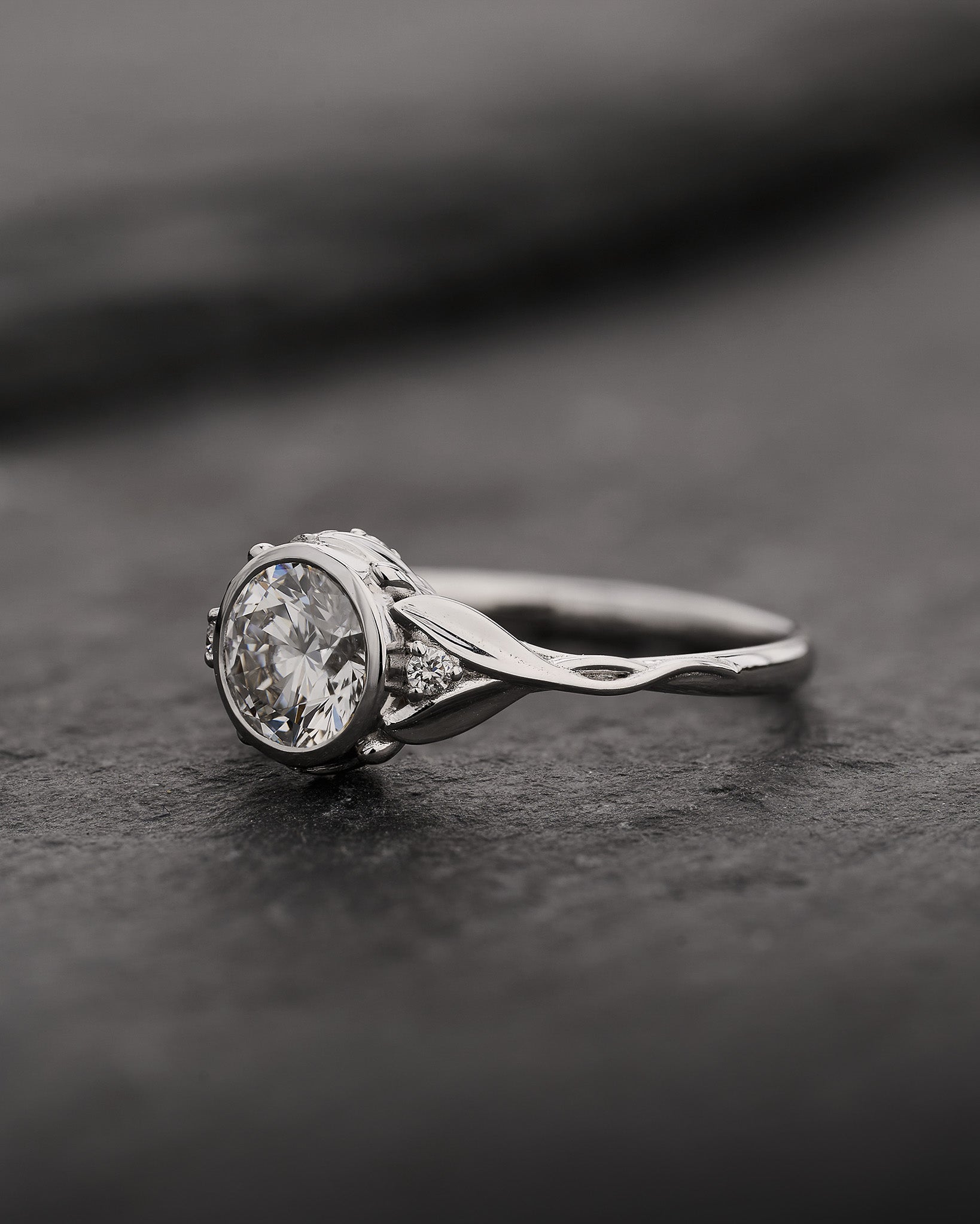 Lab grown diamond engagement ring, 1 carat diamond proposal ring / Roma - Eden Garden Jewelry™