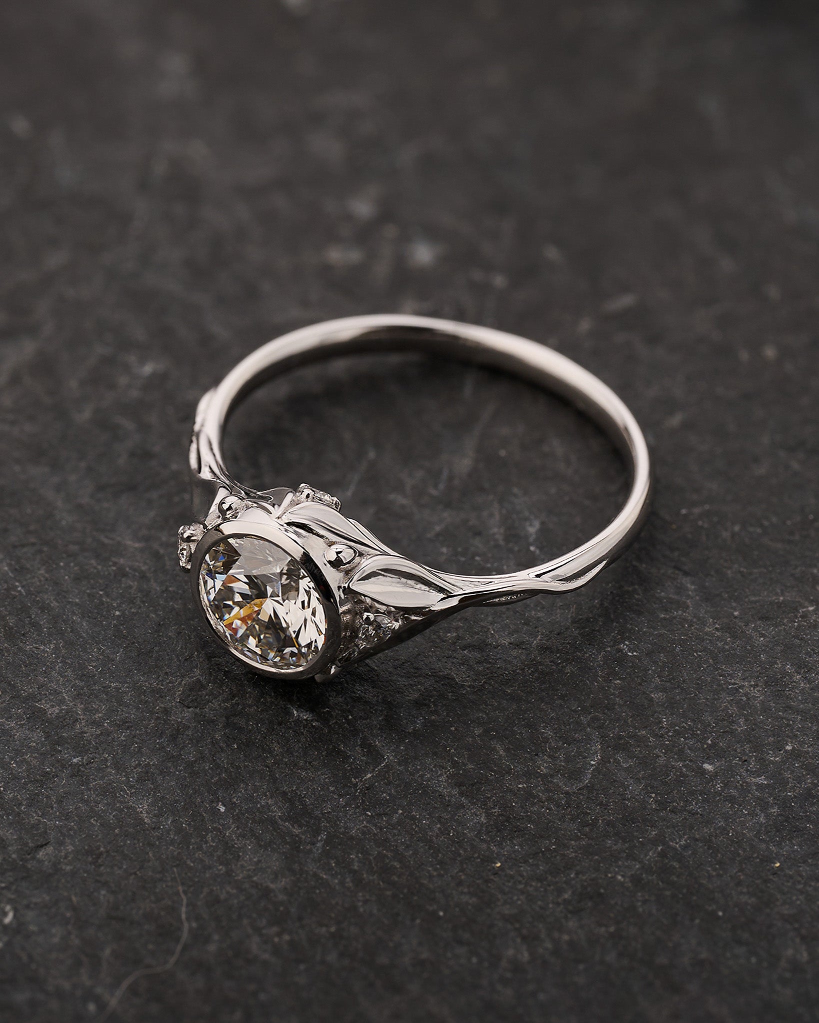 Lab grown diamond engagement ring, 1 carat diamond proposal ring / Roma - Eden Garden Jewelry™