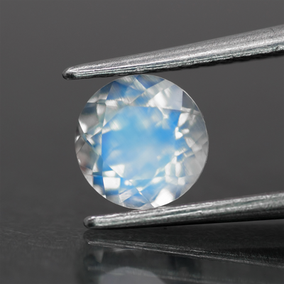 Moonstone | natural, round-cut, 6.5mm, 1ct, Africa - Eden Garden Jewelry™