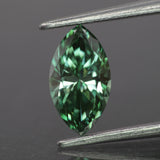 Lab grown diamond | IGI certified | marquise-cut, 9x5mm, Fancy vivid green color, VS1, *0.8ct
