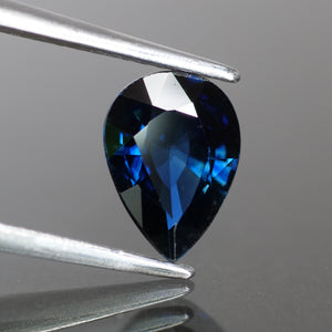 Blue Sapphire | IGI certified | natural, pear cut *8x6 mm, VS, 1.15ct - Eden Garden Jewelry™