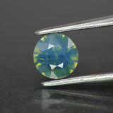 Opalescent Sapphire | natural, multicolor: blue, green & yellow, round-cut, *6mm, *0.8ct, Madagascar (Copy) - Eden Garden Jewelry™