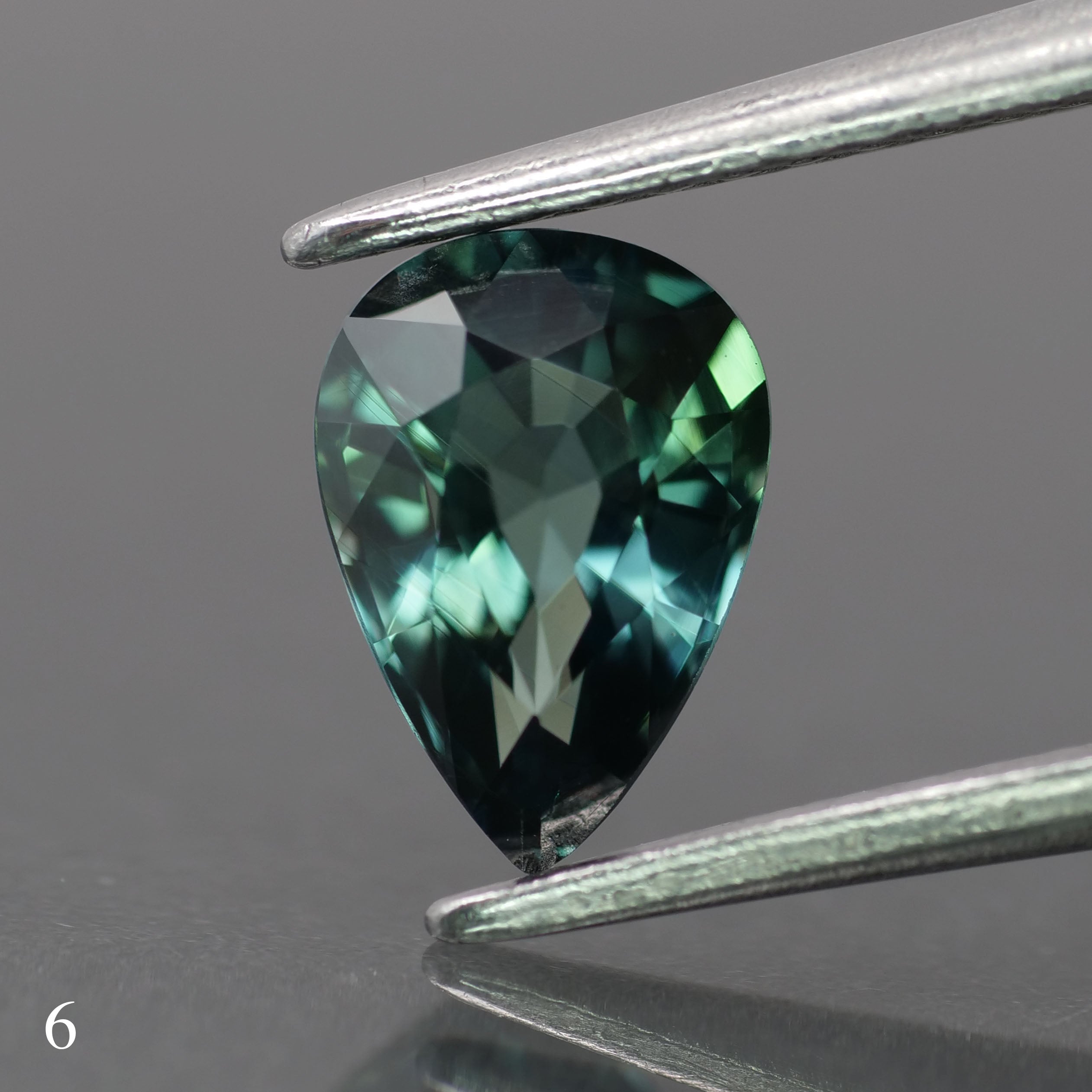 Sapphire | natural, teal color, pear-cut, *7x5mm, *1ct - choose yours - Eden Garden Jewelry™