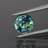 Sapphire | natural, bi-color: green & blue, round-cut, *6mm, 1.1ct - Eden Garden Jewelry™