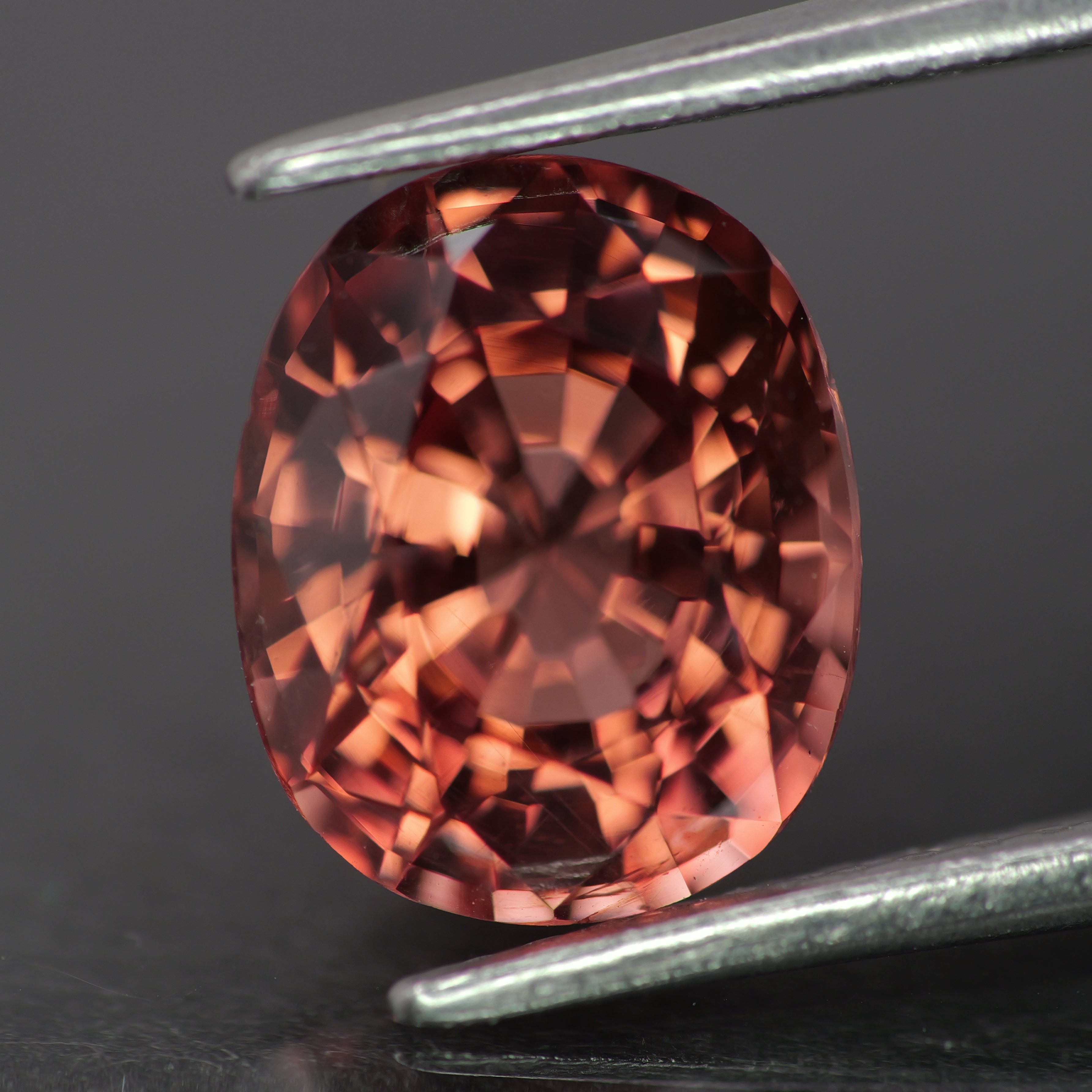 Spinel | natural, dark coral color, cushion-cut, *9x7mm, 2.5ct - Eden Garden Jewelry™