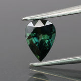 Sapphire | natural, teal color, pear-cut, *7x5mm, 0.8ct - Eden Garden Jewelry™