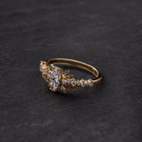 READY TO SHIP: Verbena ring in 14K yellow gold, lab-grown diamond, marquise cut 8x4 mm, AVAILABLE RING SIZE: 5.5 - 8.5 US - Eden Garden Jewelry™