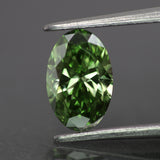 Lab grown diamond | IGI certified | oval-cut, *9x7mm, Fancy vivid green color, VS1, 1ct - Eden Garden Jewelry™