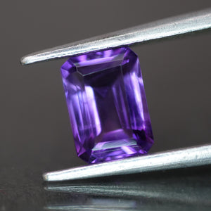 Amethyst | octagon cut purple 7x5mm, 1 ct, VS clarity - Eden Garden Jewelry™