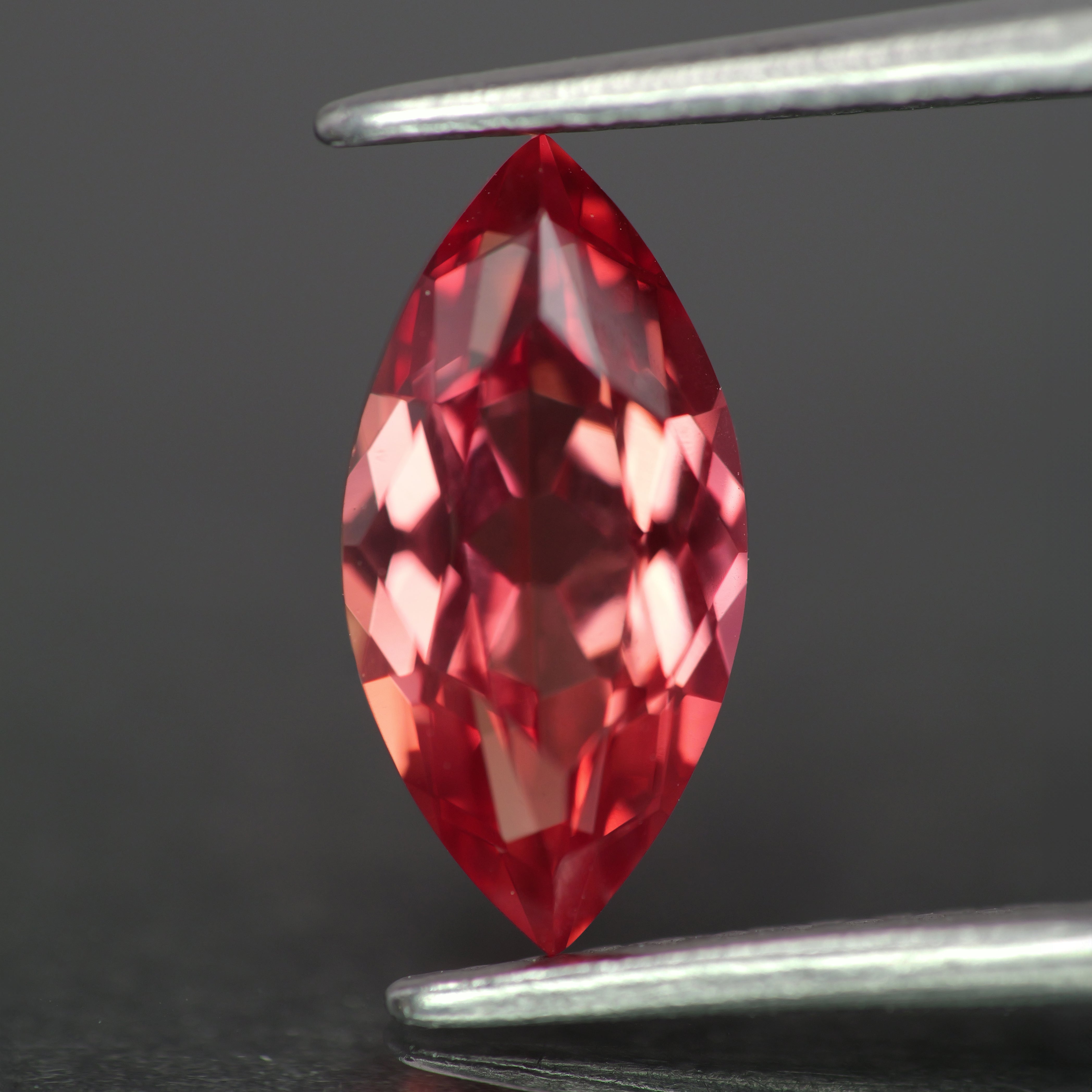 Sapphire | lab-grown, orange padparadscha color, marquise-cut, 10x5mm, 1.4ct - Eden Garden Jewelry™