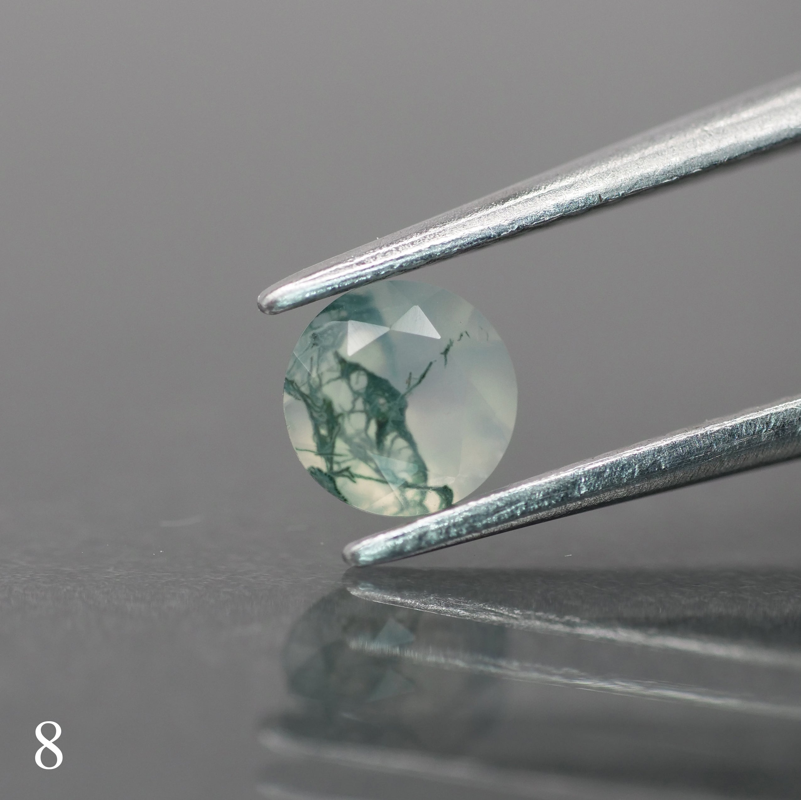 Moss agate | light green color, round-cut, 5mm, 0.5ct - choose yours - Eden Garden Jewelry™