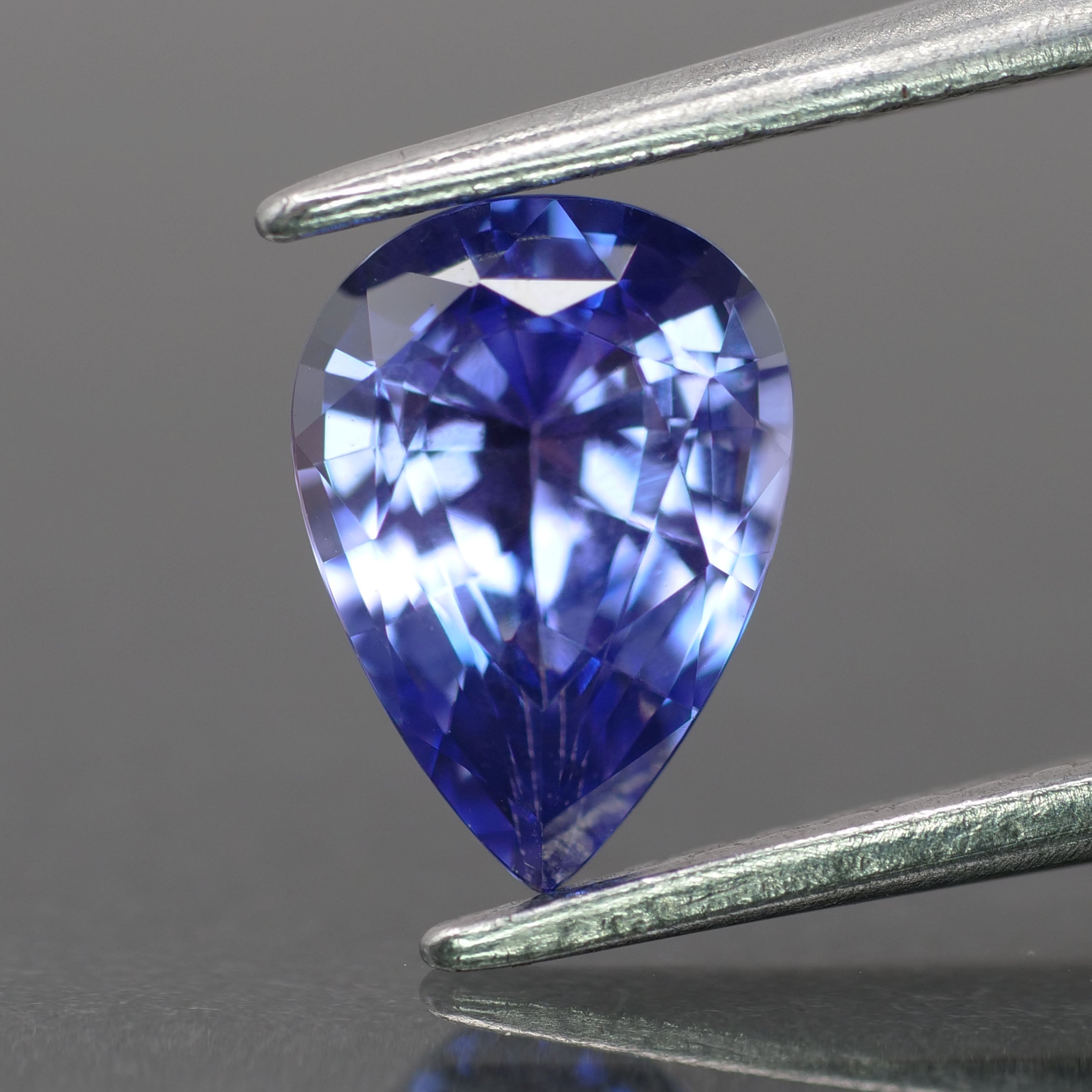 Sapphire | natural, purple color, pear-cut, 8x6mm, 1.2ct - Eden Garden Jewelry™
