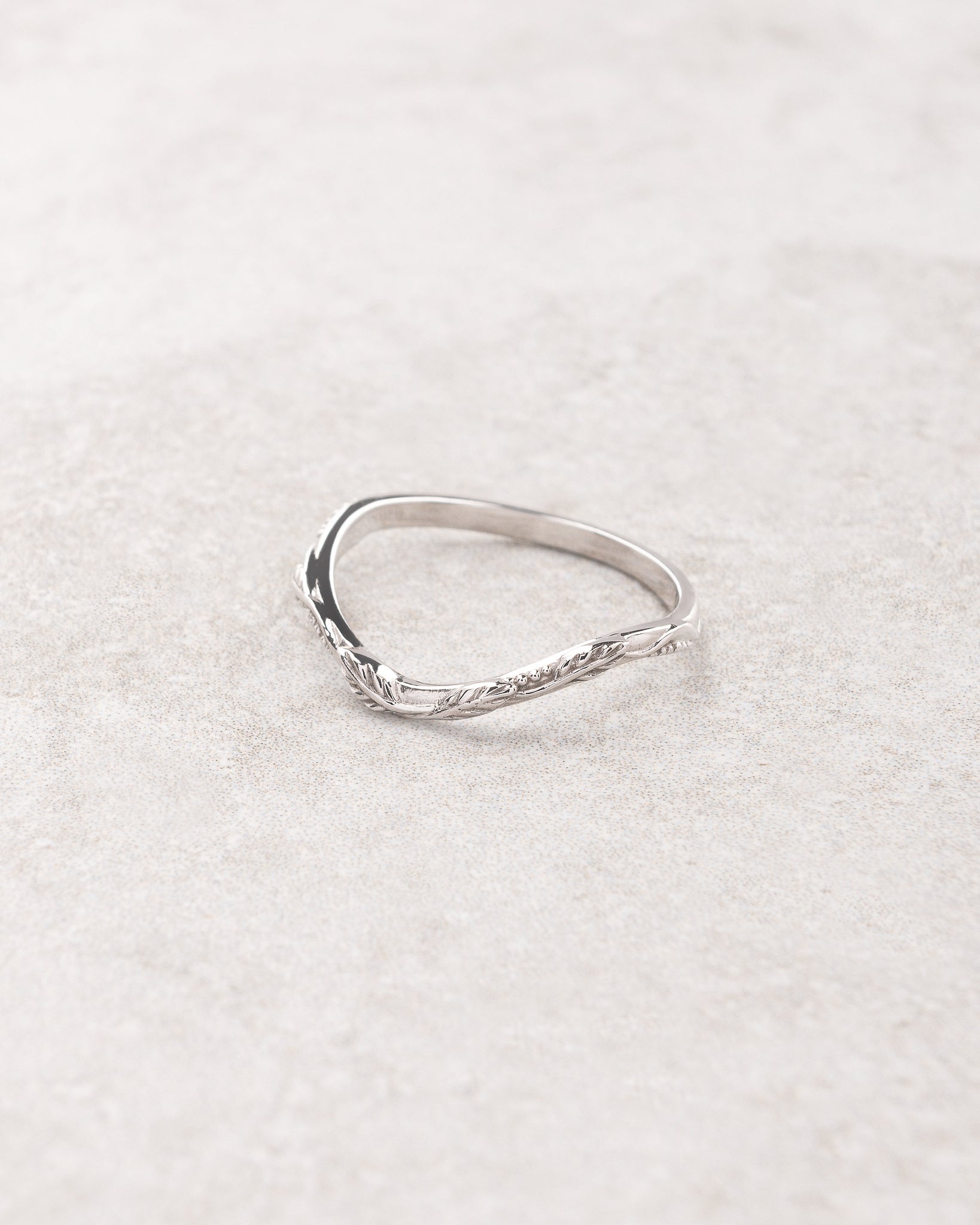 Twig wedding band / matching band for Patricia