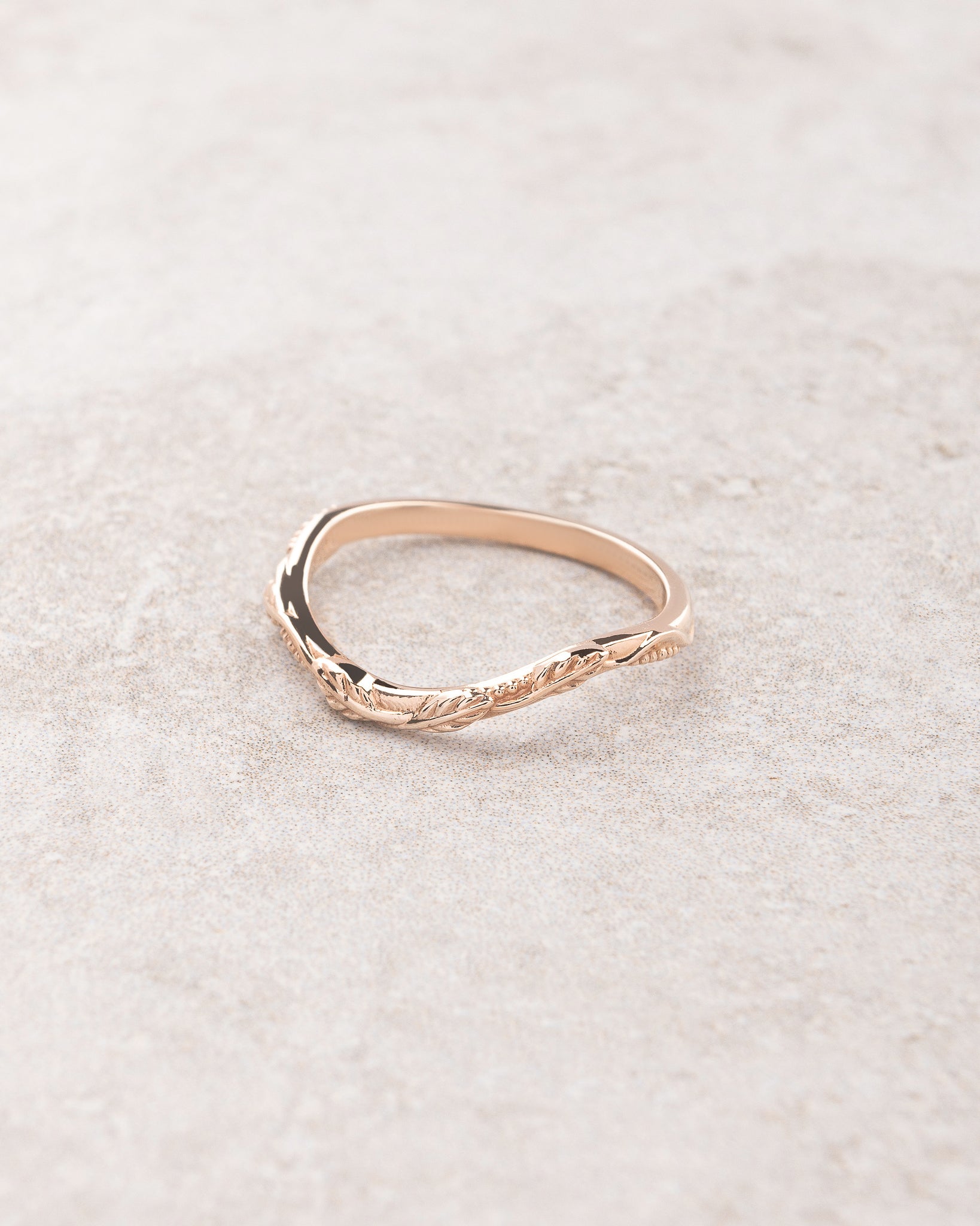 Twig wedding band / matching band for Patricia