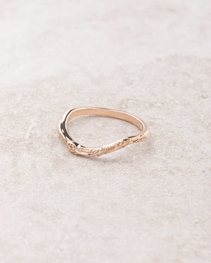 Twig wedding band / matching band for Patricia