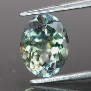 Tanzanite | natural, bi-colour: green, blue, oval cut 9x7 mm, 2.1 ct - Eden Garden Jewelry™
