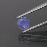 Opalescent sapphire | natural, pinkish purple color, round-cut, *5mm, *0.5ct - Eden Garden Jewelry™