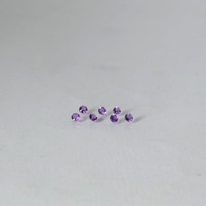Amethyst | round cut, lavender, purple, accent stones, VS clarity, Brasil - Eden Garden Jewelry™