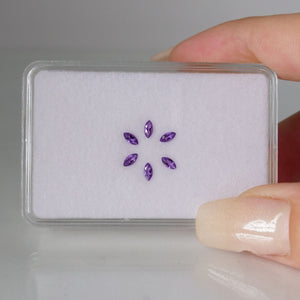 Amethyst | marquise cut 4x2mm, lavender, purple, accent stones, VS clarity, Brasil - Eden Garden Jewelry™