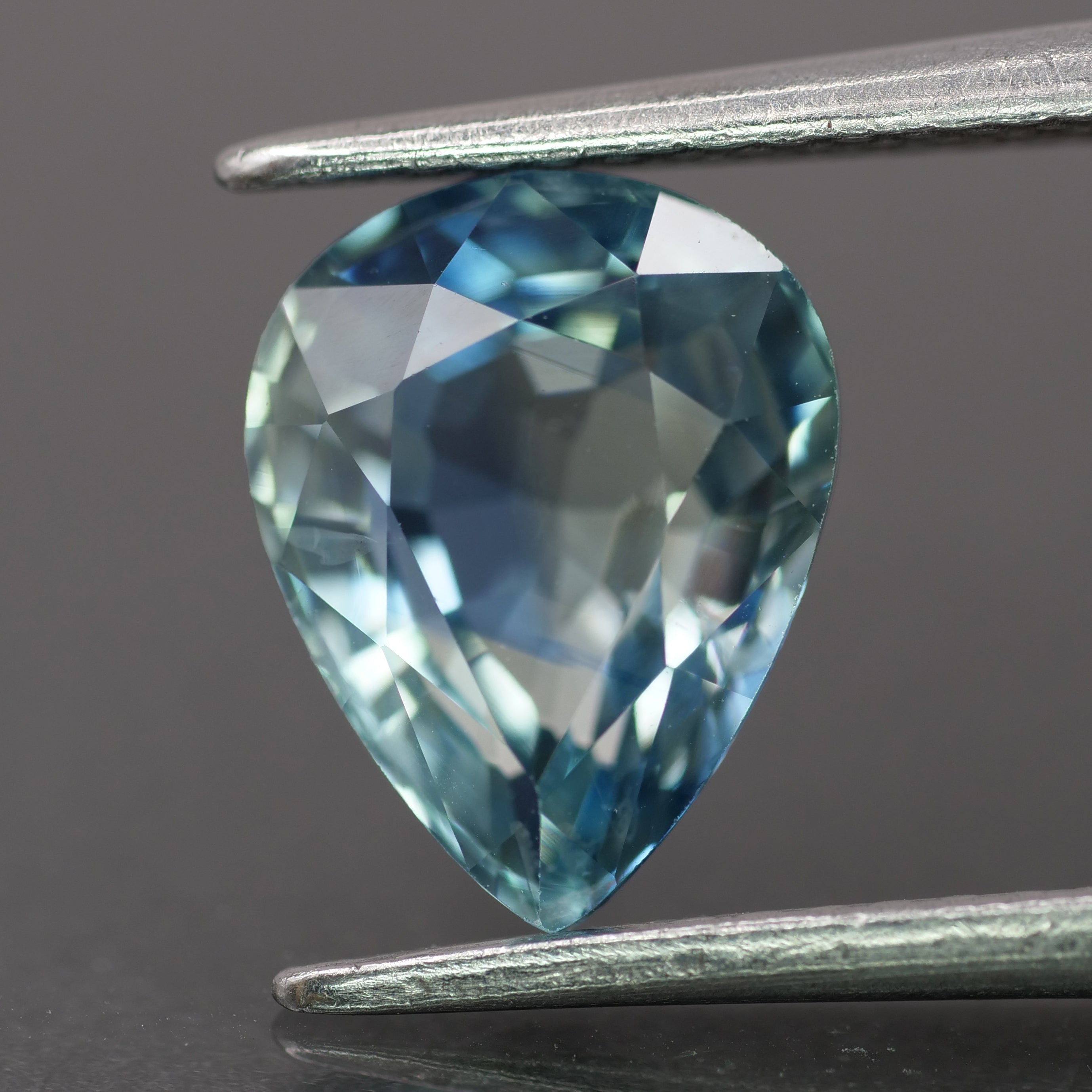Sapphire | natural, pastel greenish blue color, pear-cut, *9x7mm, 1.8ct - Eden Garden Jewelry™