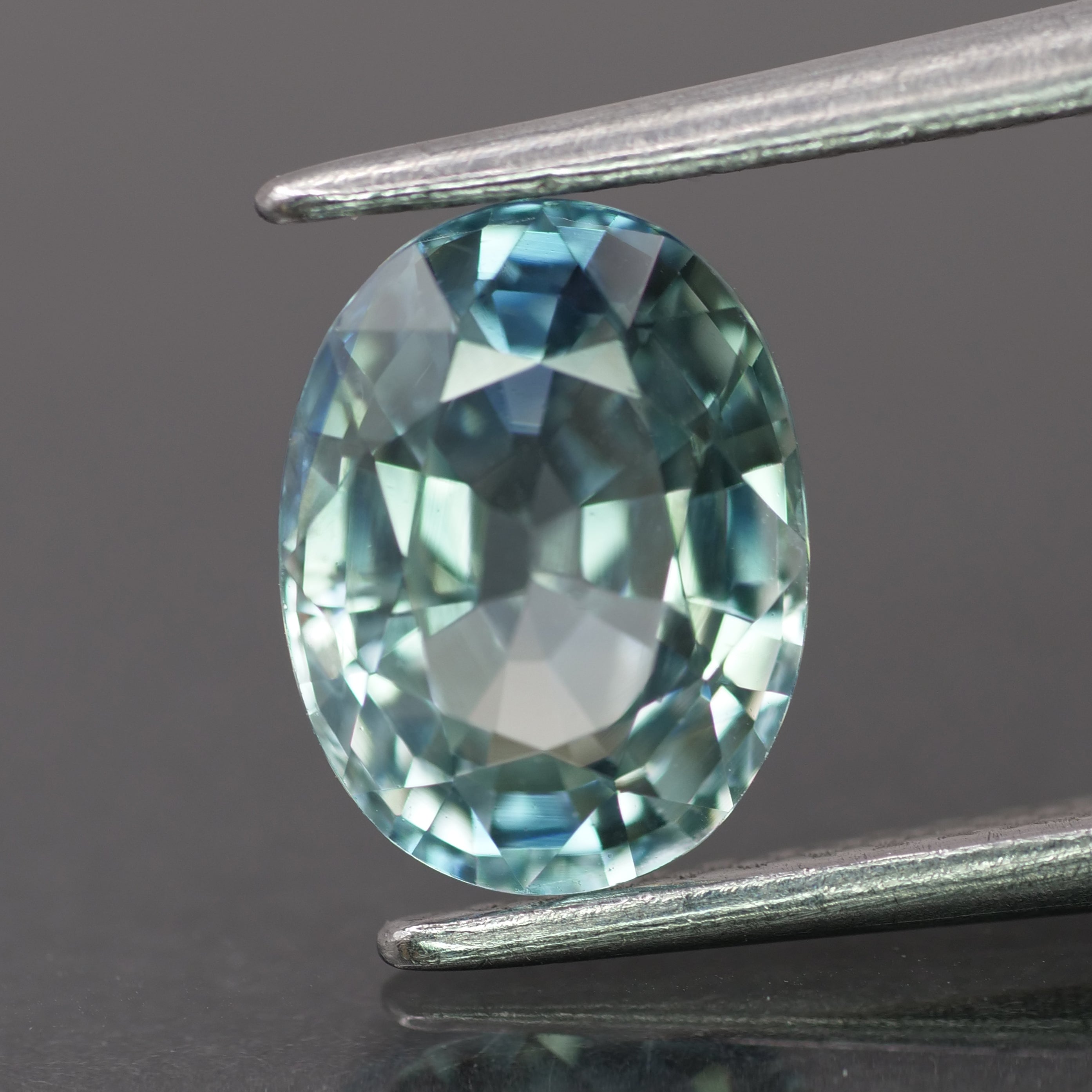 Sapphire | natural, pastel greenish blue color, oval-cut, *8x6mm, 1.8ct - Eden Garden Jewelry™