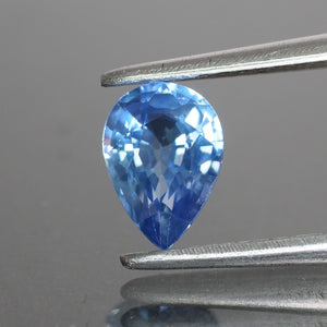 Blue Sapphire | natural, pear cut 7x5 mm, VS, 0.8 ct - Eden Garden Jewelry™