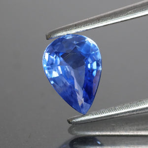 Blue Sapphire | natural, pear cut 7x5 mm, VS, 0.75 ct - Eden Garden Jewelry™