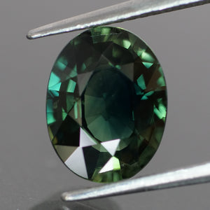 Sapphire | natural, teal color, oval cut *10x7.5 mm, 3.1ct - Eden Garden Jewelry™