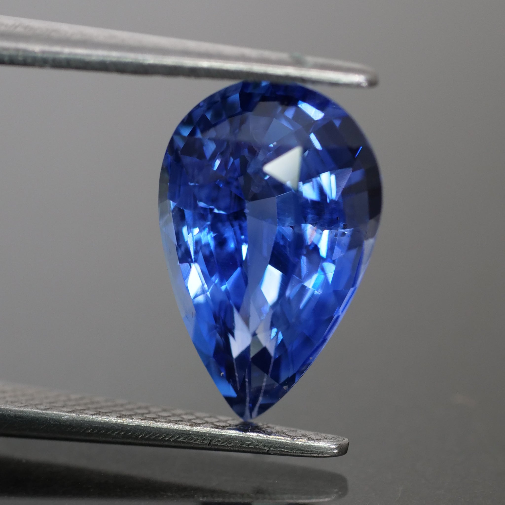 Blue Sapphire | natural, blue, pear cut 12x7.5 mm, SI1, 3.30 ct - Eden Garden Jewelry™
