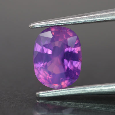 Opalescent sapphire | natural, pinkish purple color, cuachion-cut, *6.5x5mm, 1ct - Eden Garden Jewelry™