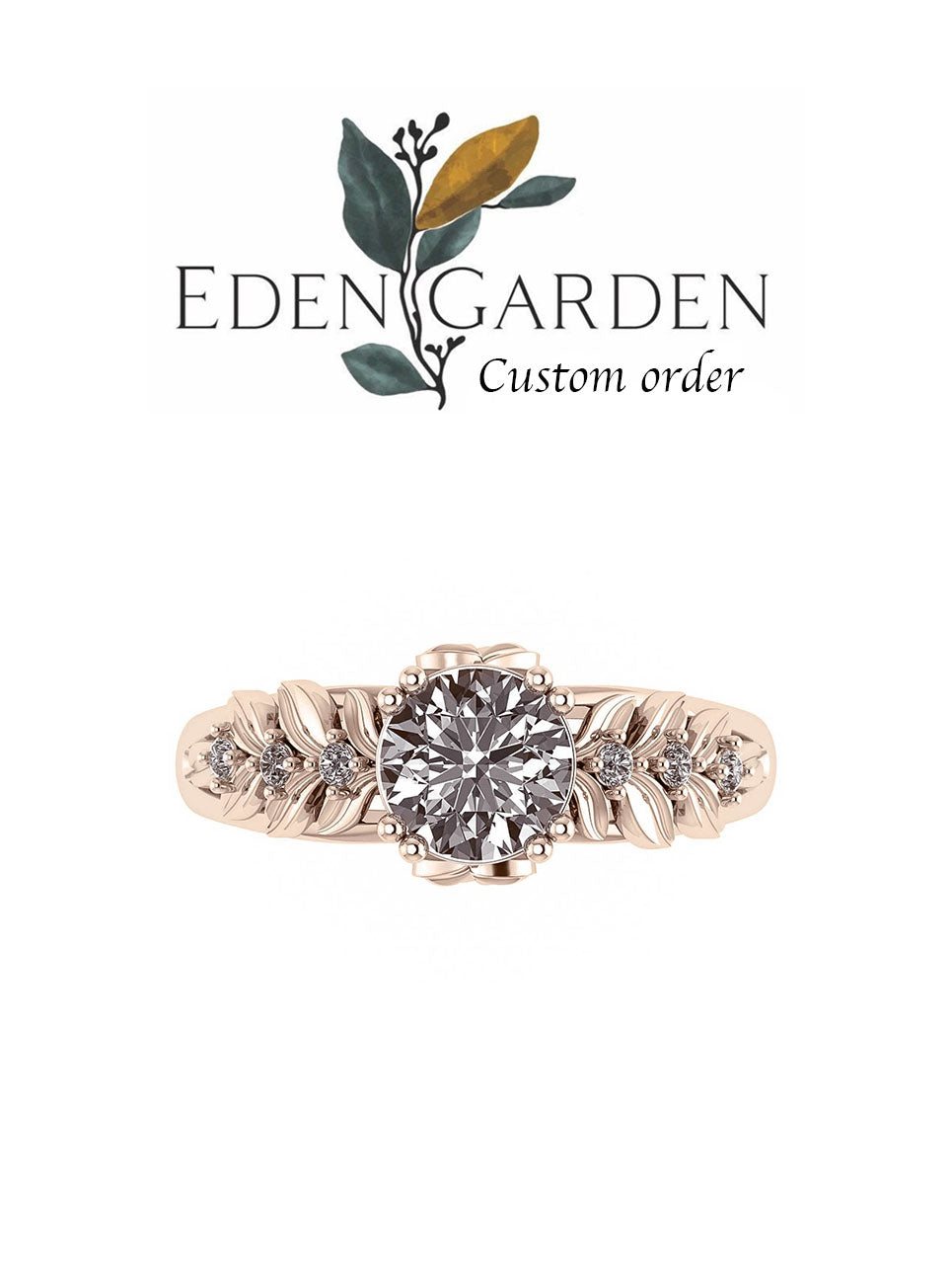 Custom order: Silvestra | engagement ring - Eden Garden Jewelry™