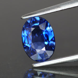 Sapphire | natural, diffusion, blue, oval cut 7.5x5.5 mm, VS, 1ct - Eden Garden Jewelry™